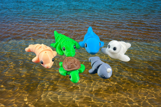 Ocean Buddies Collection | Articulated Fidget Toys (Set of 6)