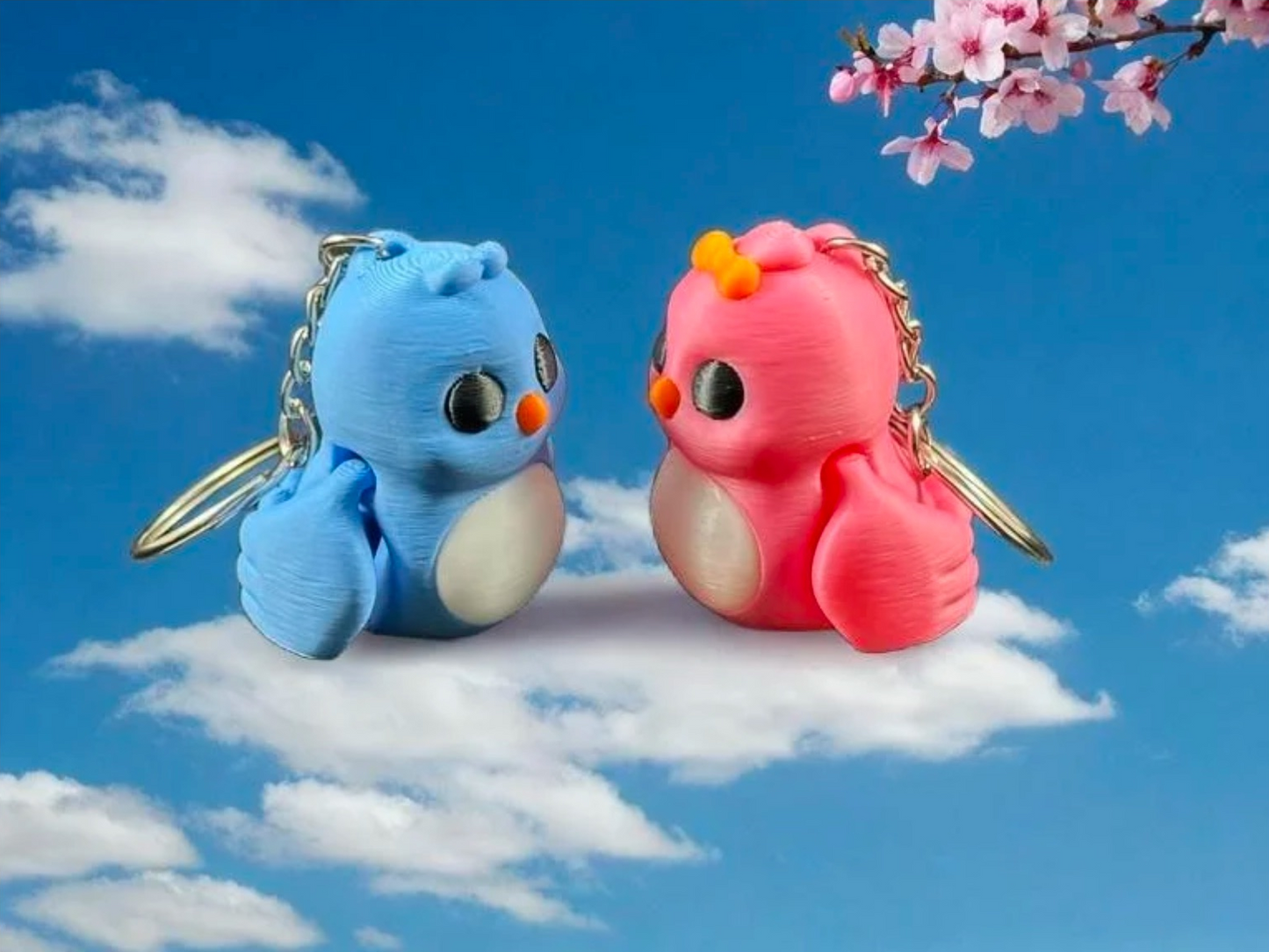 Adorable Love Birds Keychain Set – Perfect for your Loved One