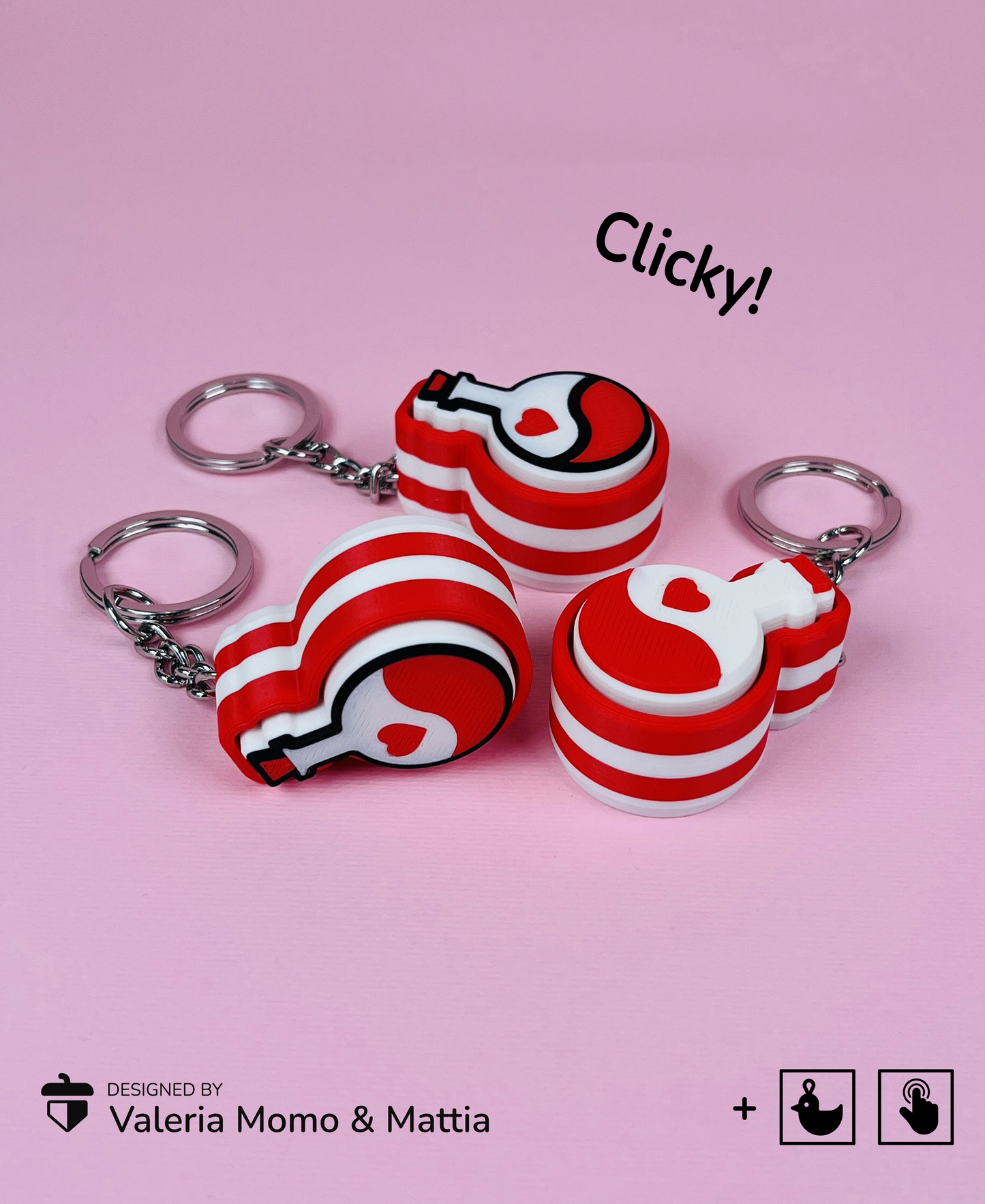 Love Potion Clicker – Adorable Clicky Fidget Toy Keychain