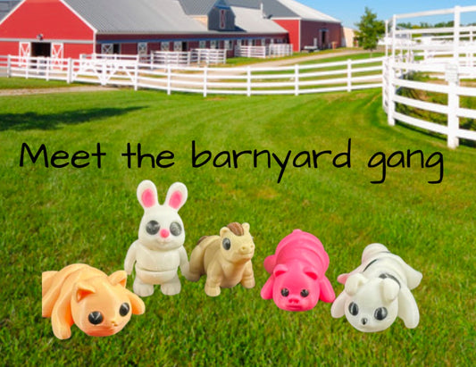 Barnyard Gang collection | Set of 5 Articulated Fidget Toys