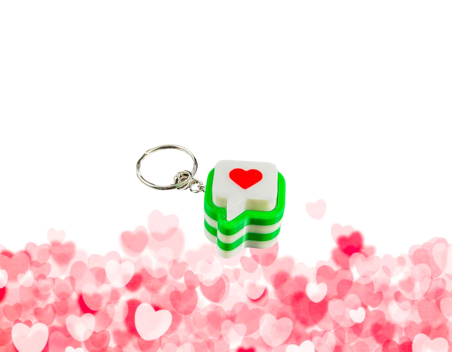 Love Message Fidget Clicker Keychain – Adorable and Fun Heart Keychain for Valentine’s Day
